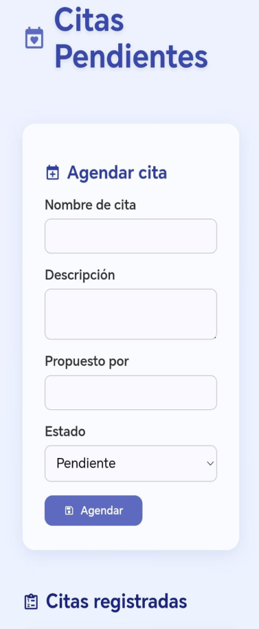 App Citas Pendientes